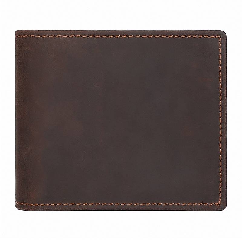 leather bifold wallet mens 