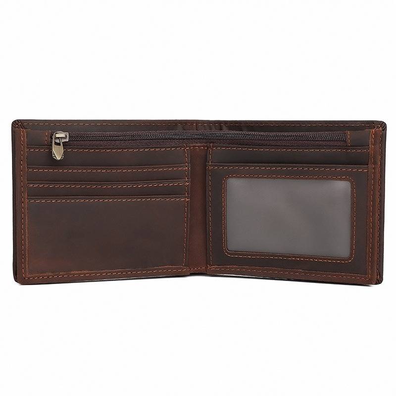 leather bifold wallet mens 