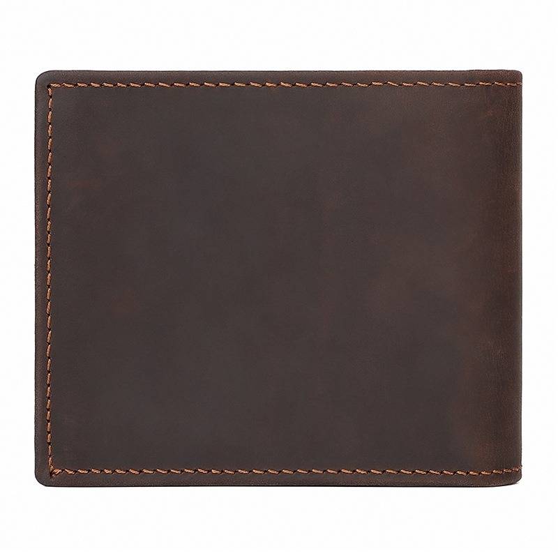 leather bifold wallet mens 