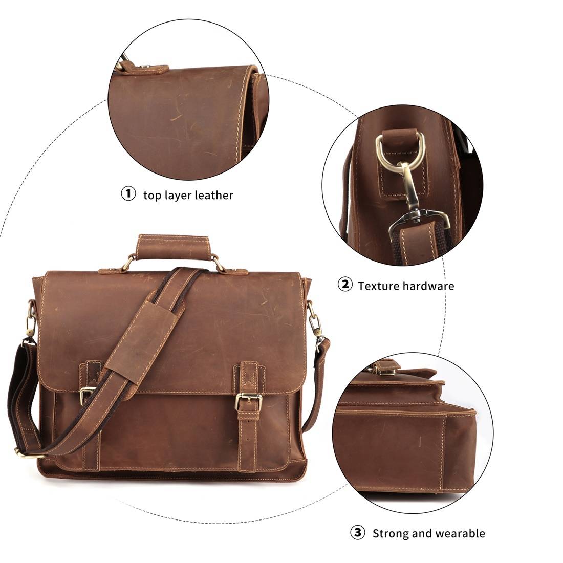 leather briefcase for men 