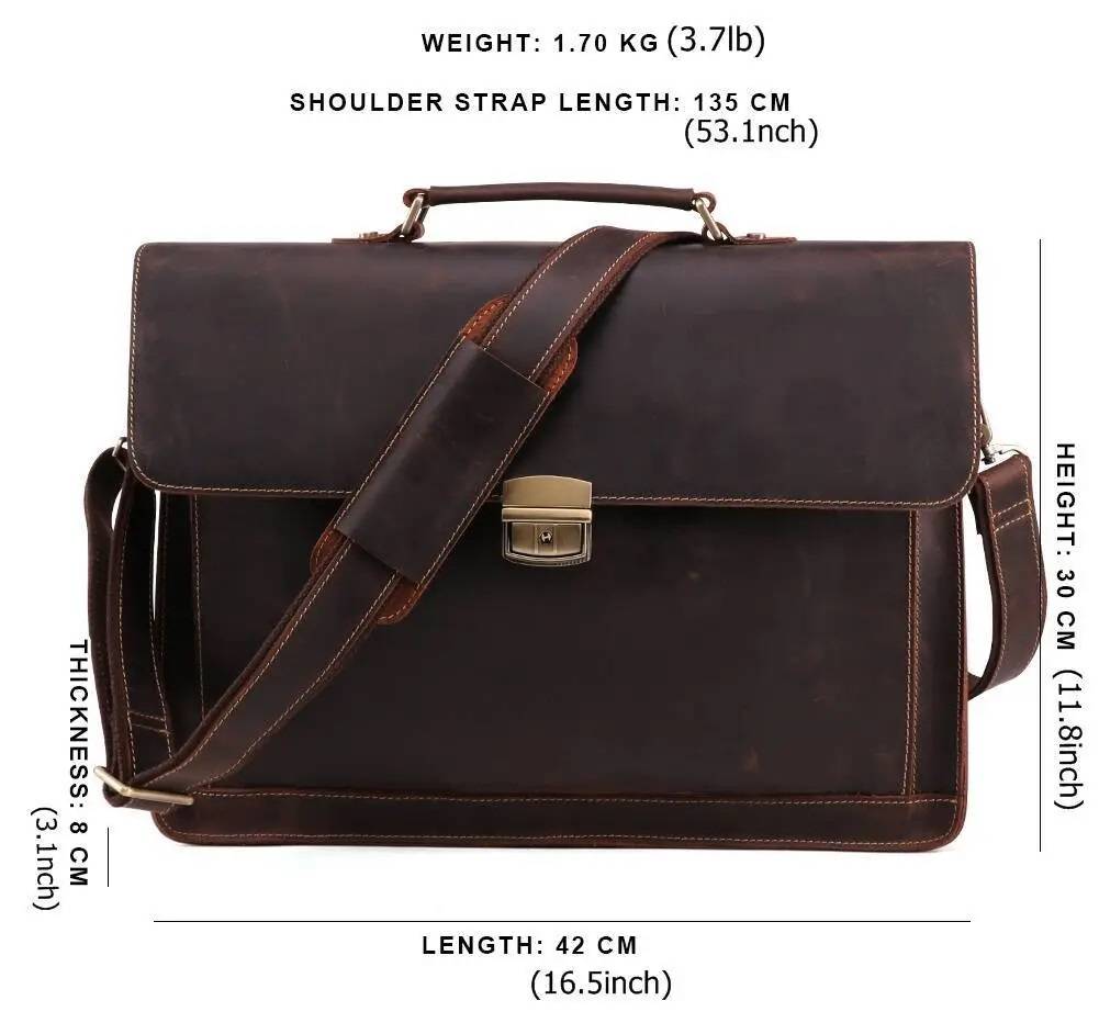 leather briefcase for men