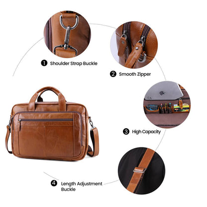 leather briefcase for men