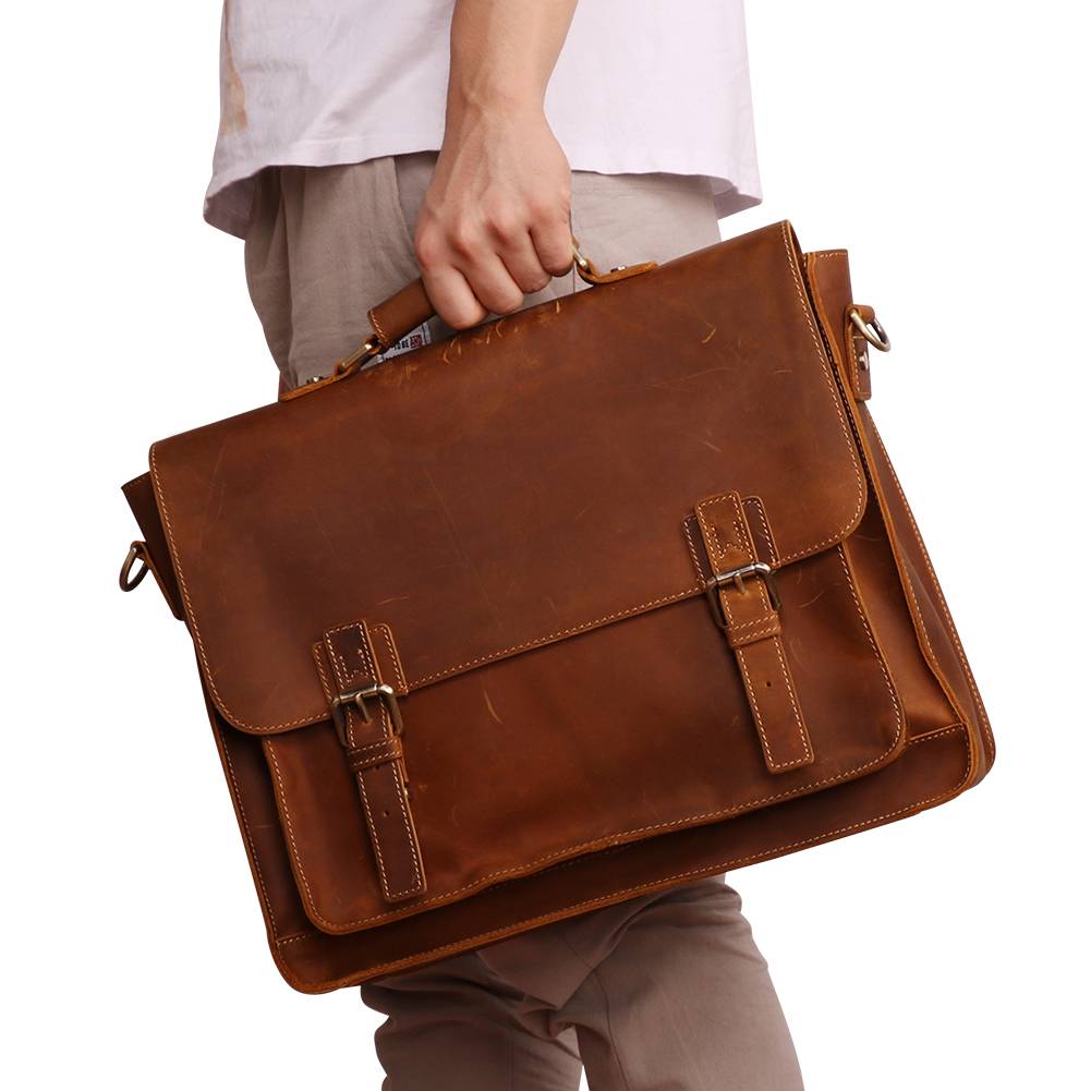 leather briefcase for men