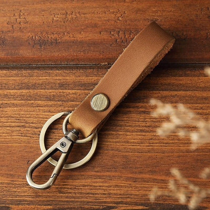 leather key fob