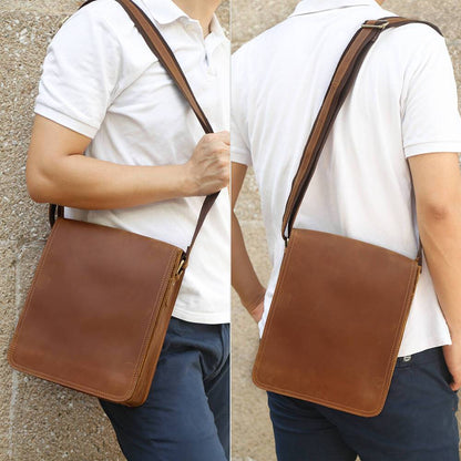 leather messenger bag for men 