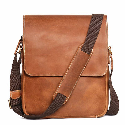 leather messenger bag for men