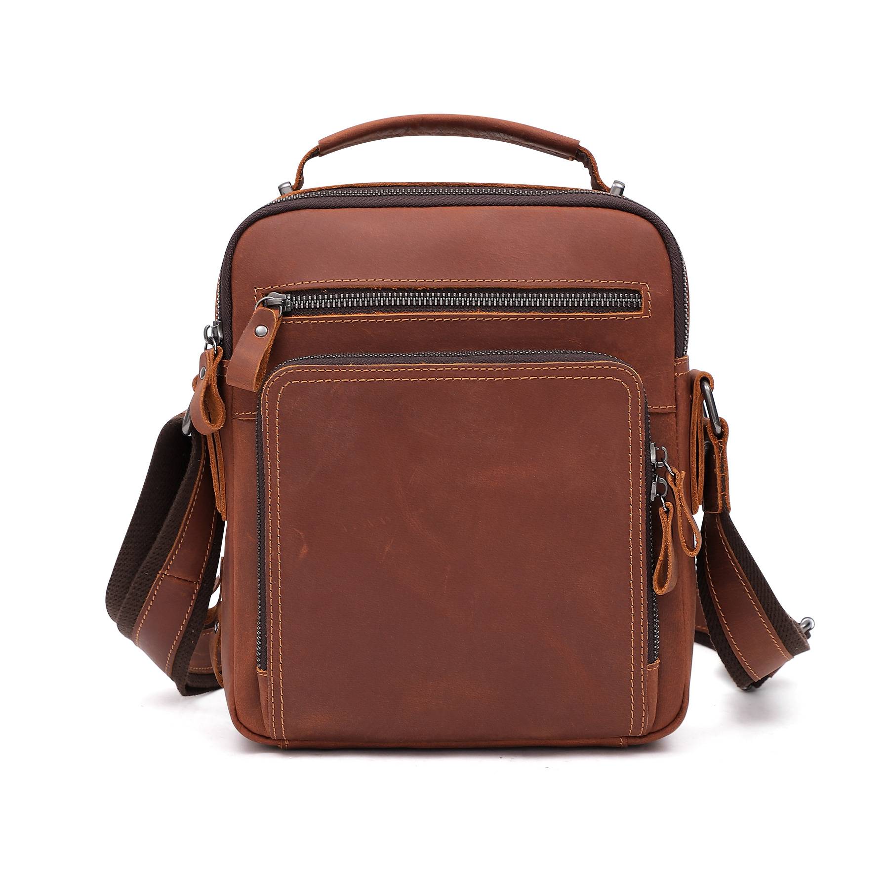 leather messenger bag for men