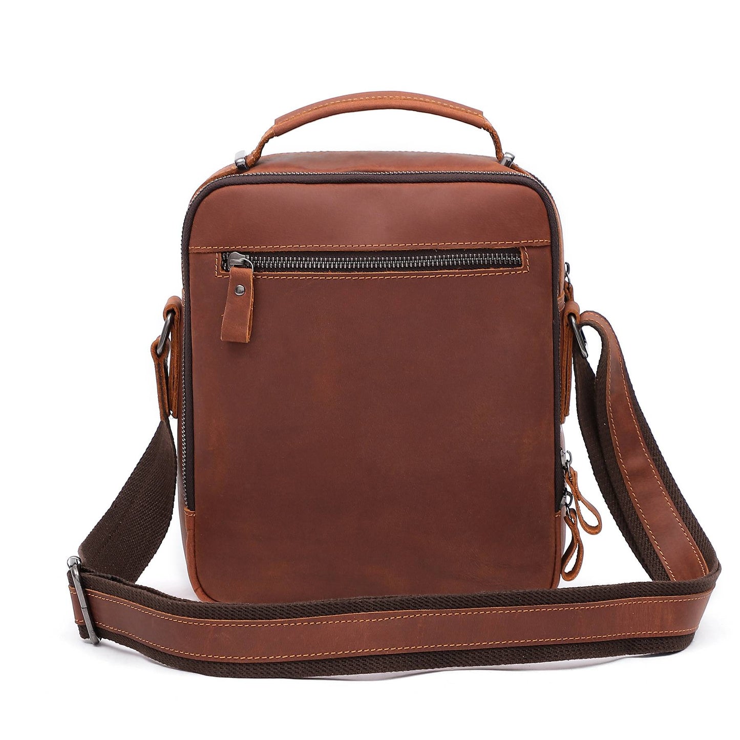 leather messenger bag for men