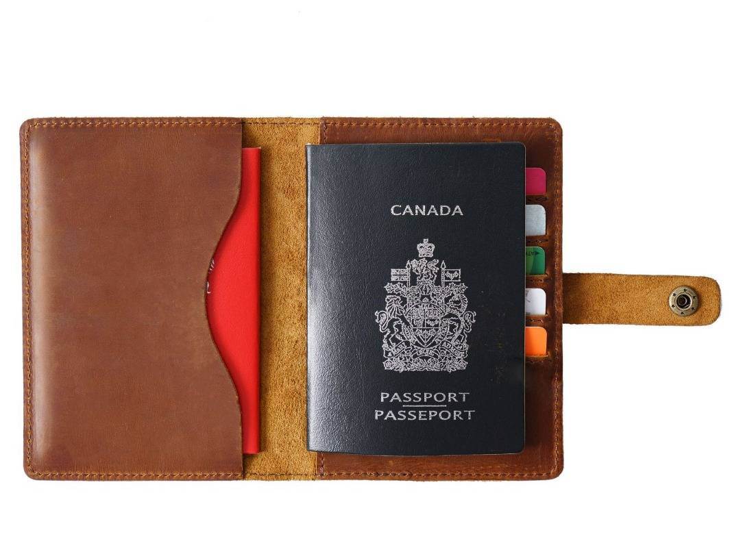 leather passport cover