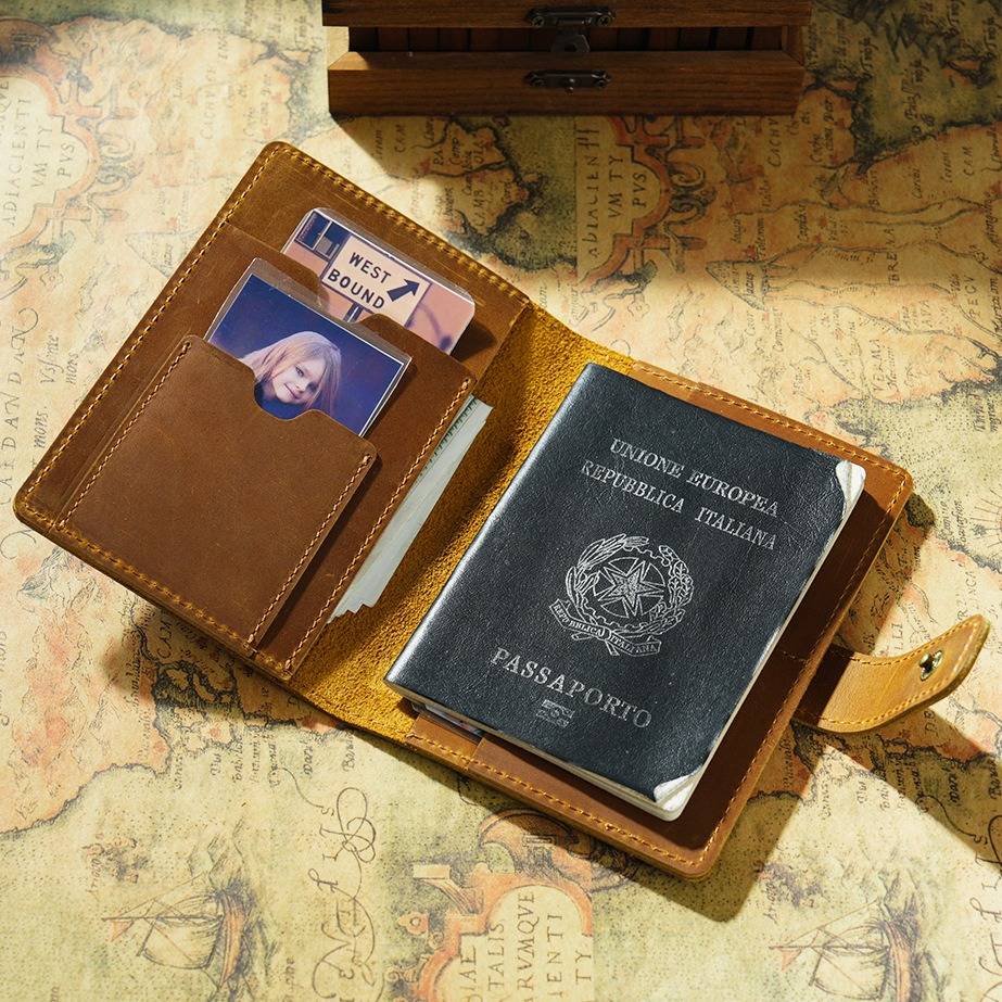 leather passport holder