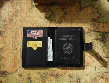 leather passport holder