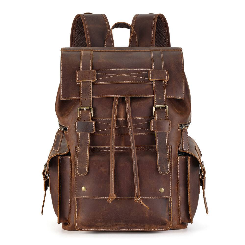 leather trave backpack 