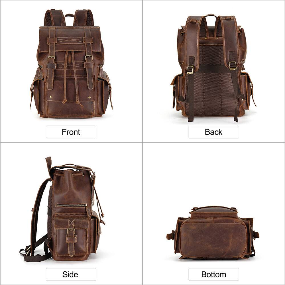 leather trave backpack 