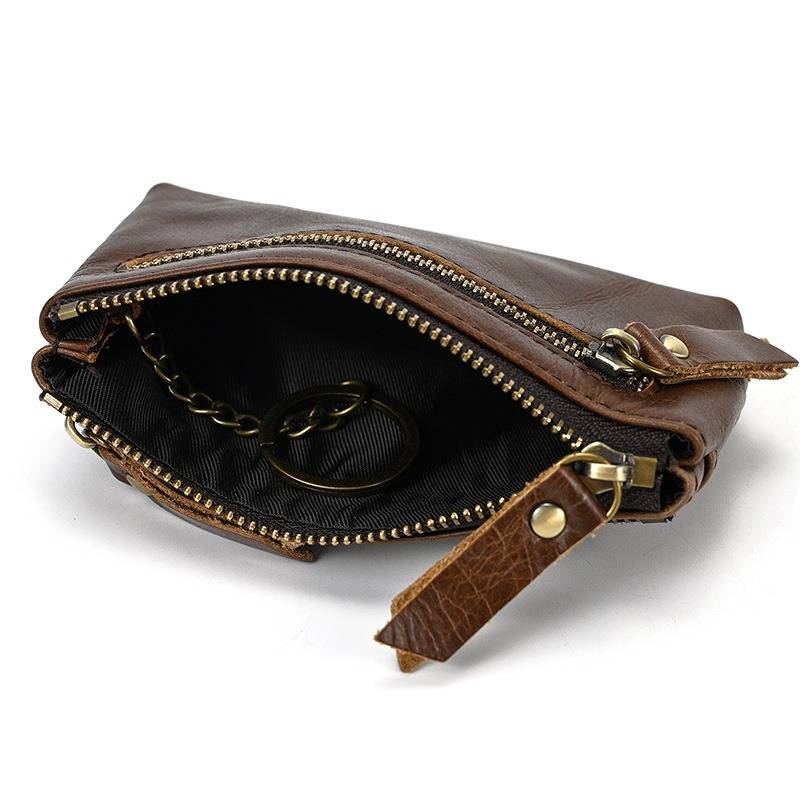 leather zipper coinpurse