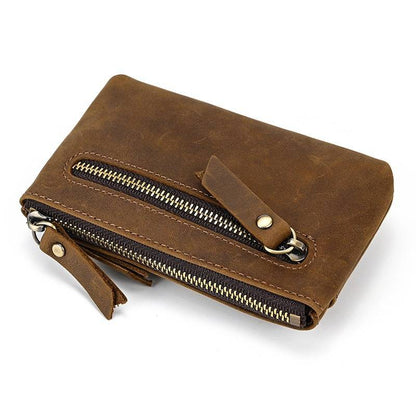 leather zipper coinpurse