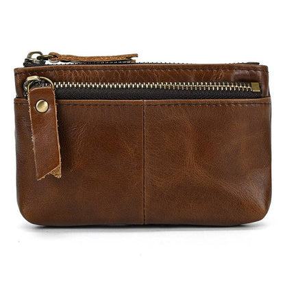 leather zipper coinpurse