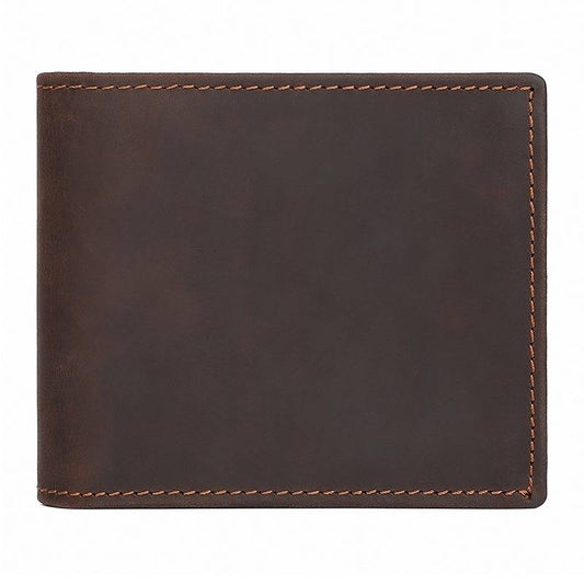 Handmade Bifold Men's Wallet With Zipper Coin Purse