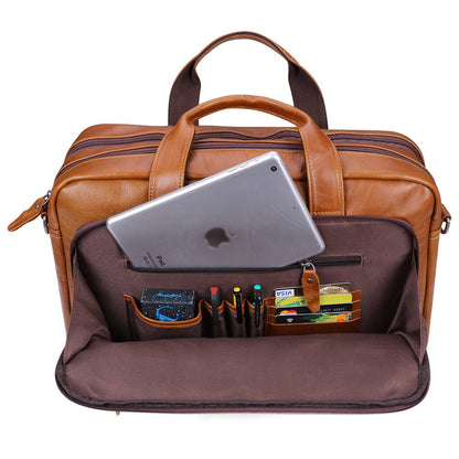 Everyday Leather Briefcase Business Men's Laptop Bag