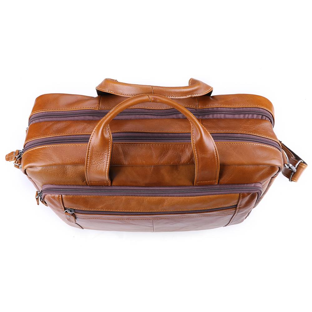 Everyday Leather Briefcase Business Men's Laptop Bag