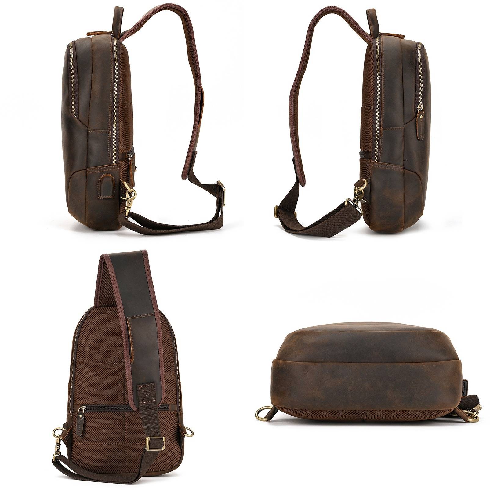 leathermens sling bag