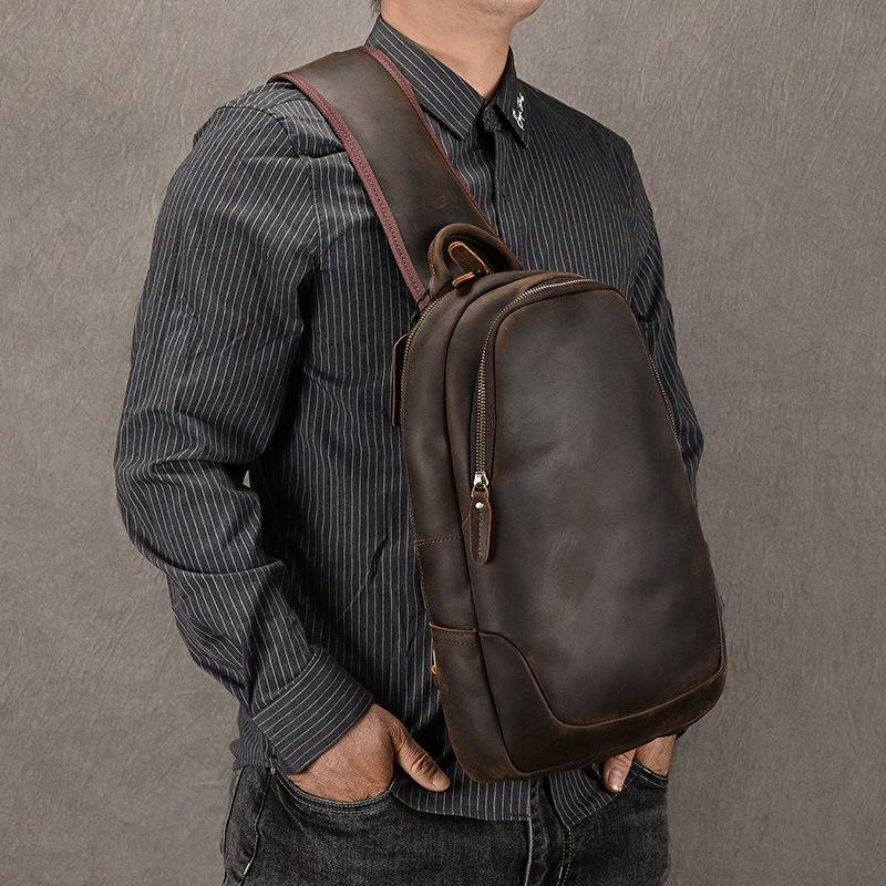 leathermens sling bag