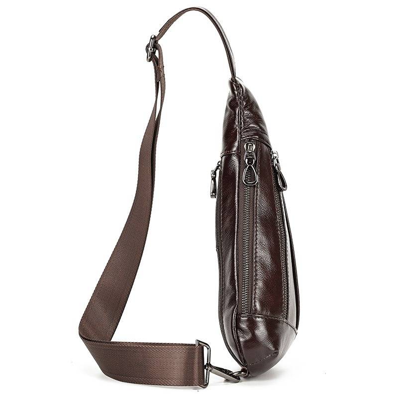 Stylish Front Zipper Crossbody Chest Bag