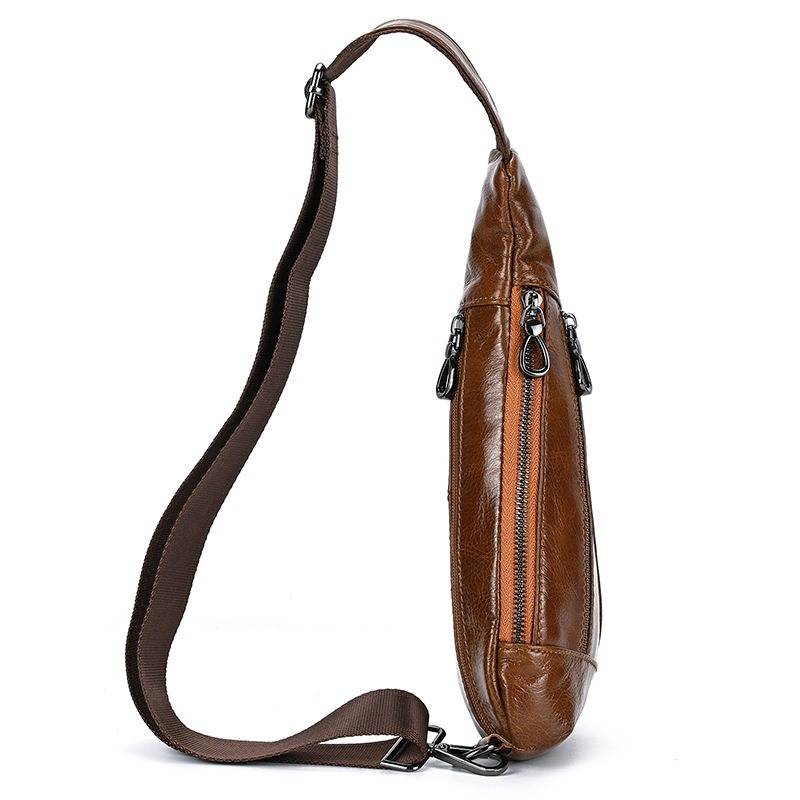 Stylish Front Zipper Crossbody Chest Bag