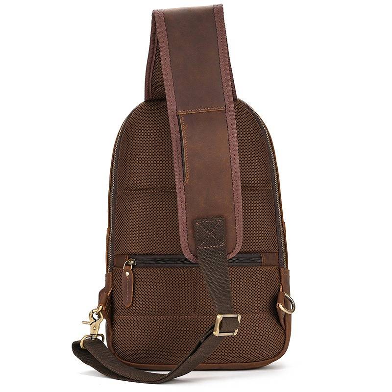 Large Capacity Men's Sling Crossbody Bag Backpack with USB Charging Port