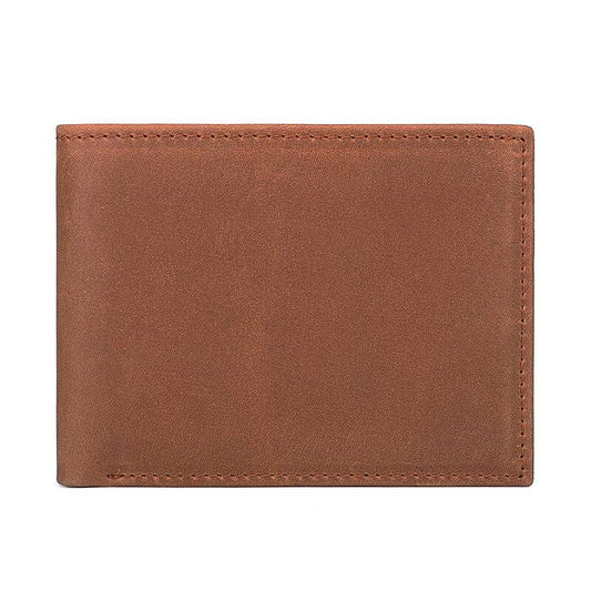Minimalist Men Leather Bifold Wallet