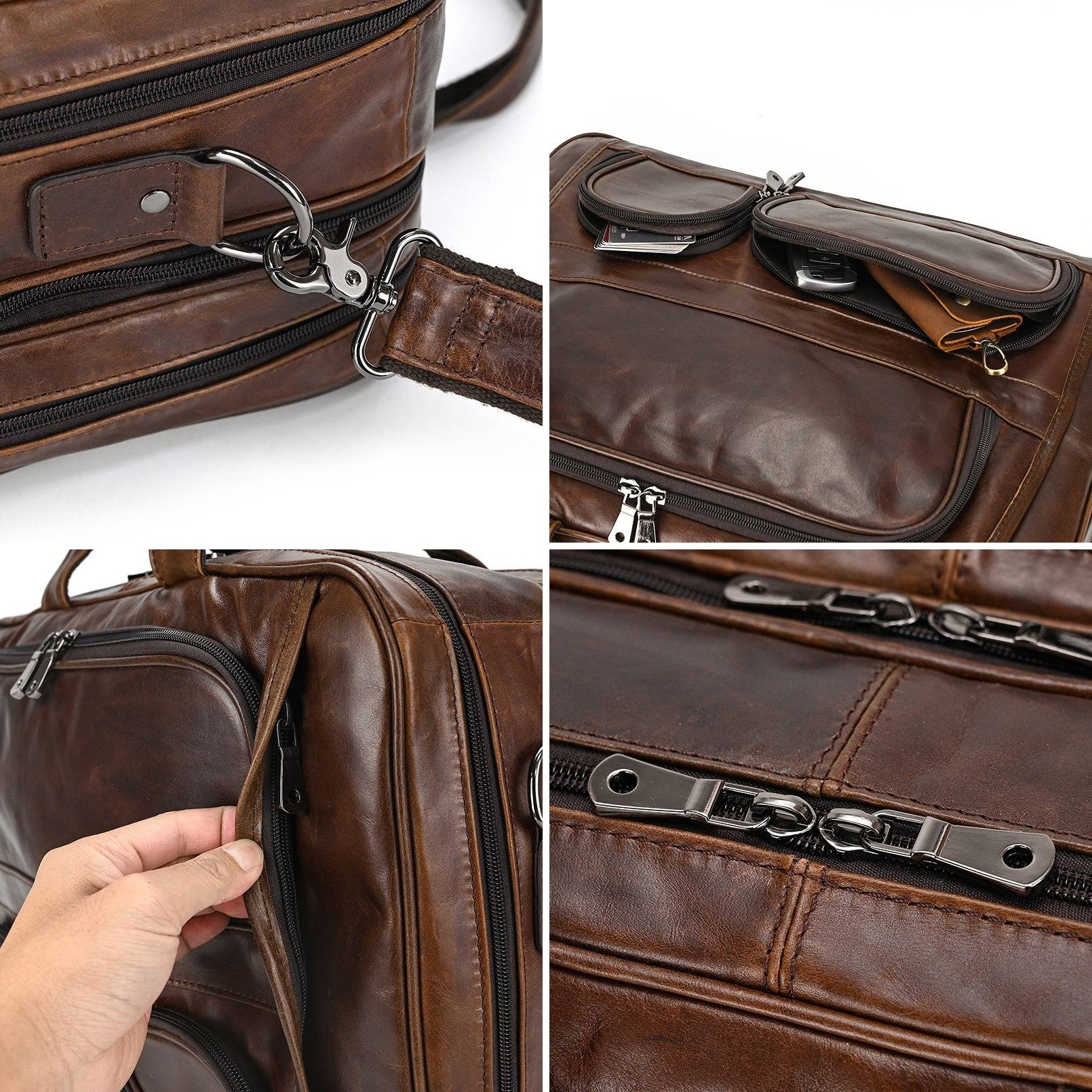 male leather briefcase