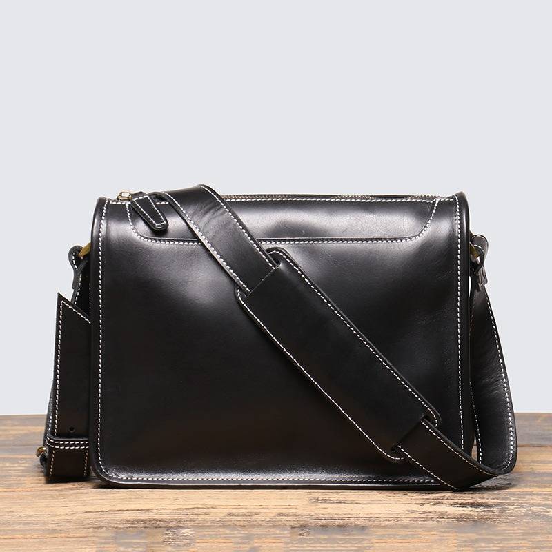 men leather messenger bag