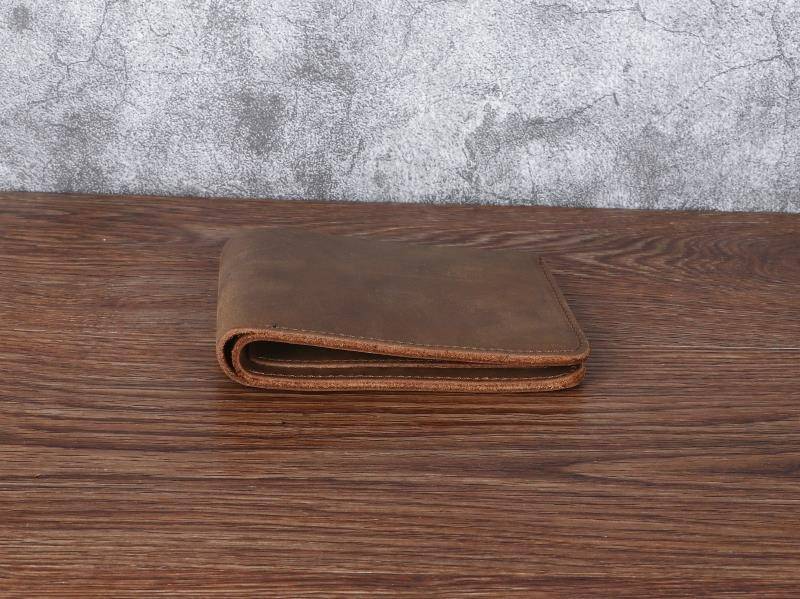 men slim leather wallet