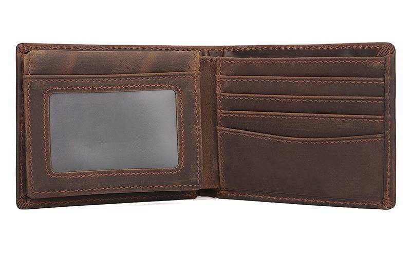 mens bifold leather wallet