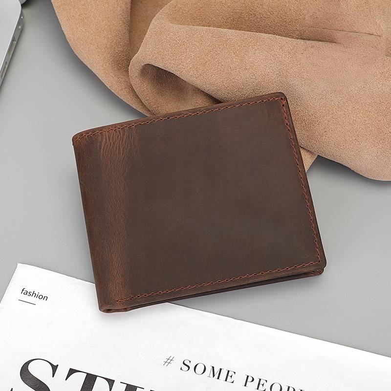 mens bifold leather wallet