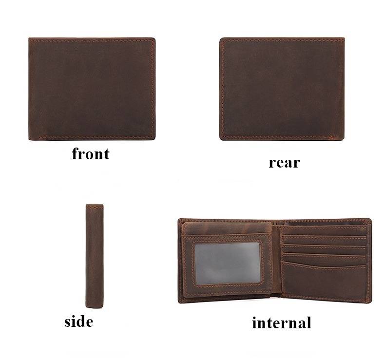 mens bifold leather wallet