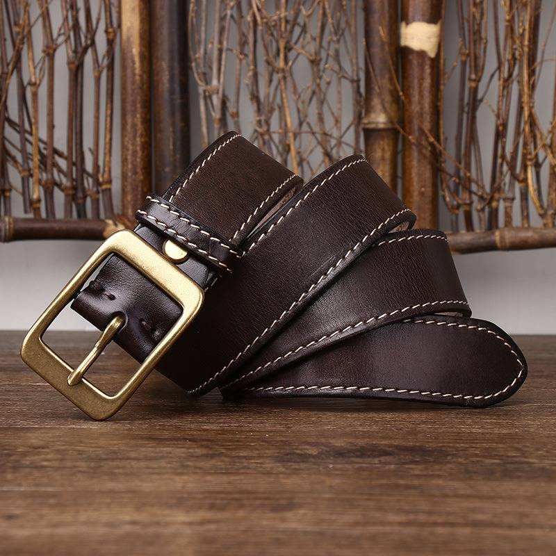 mens full grain leather belt 