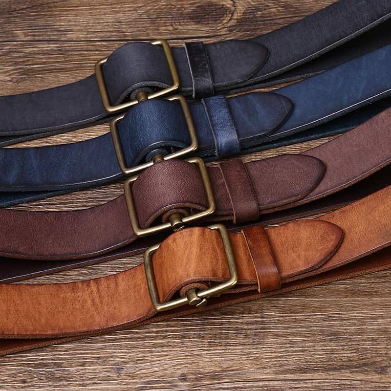 mens full grain leather belt 