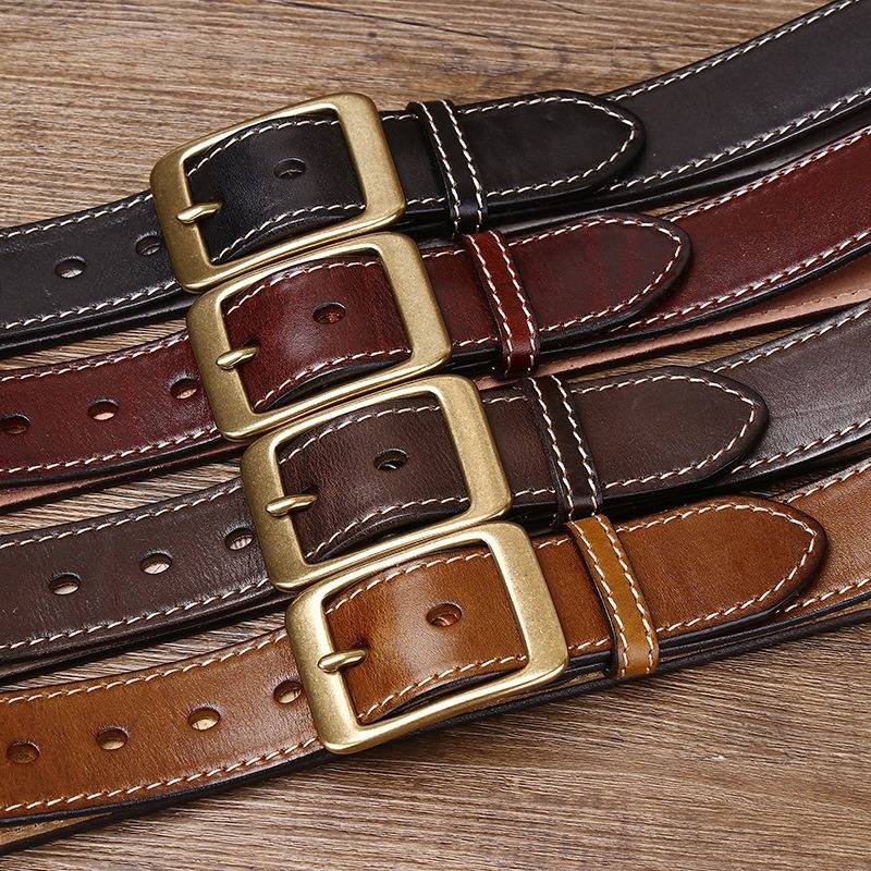 mens full grain leather belt 