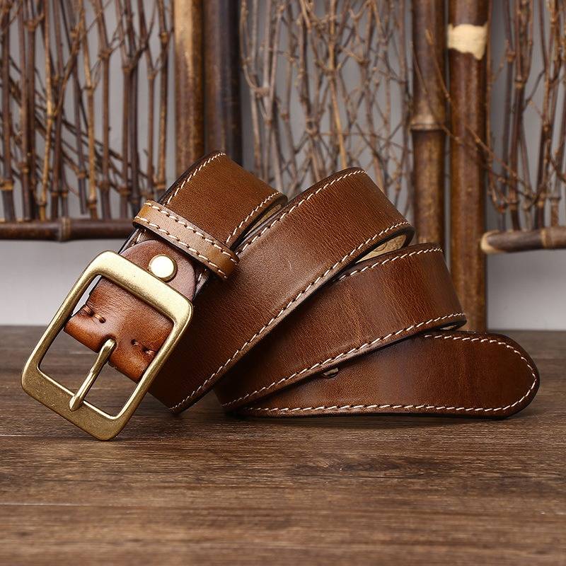 mens full grain leather belt 