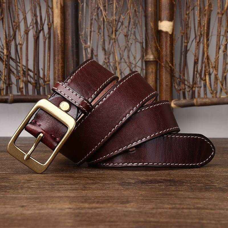 mens full grain leather belt 