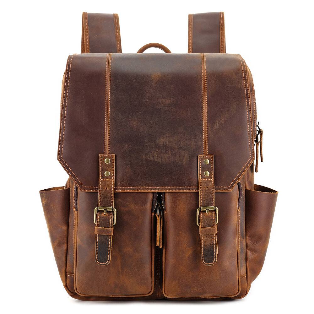 mens leather backpack 