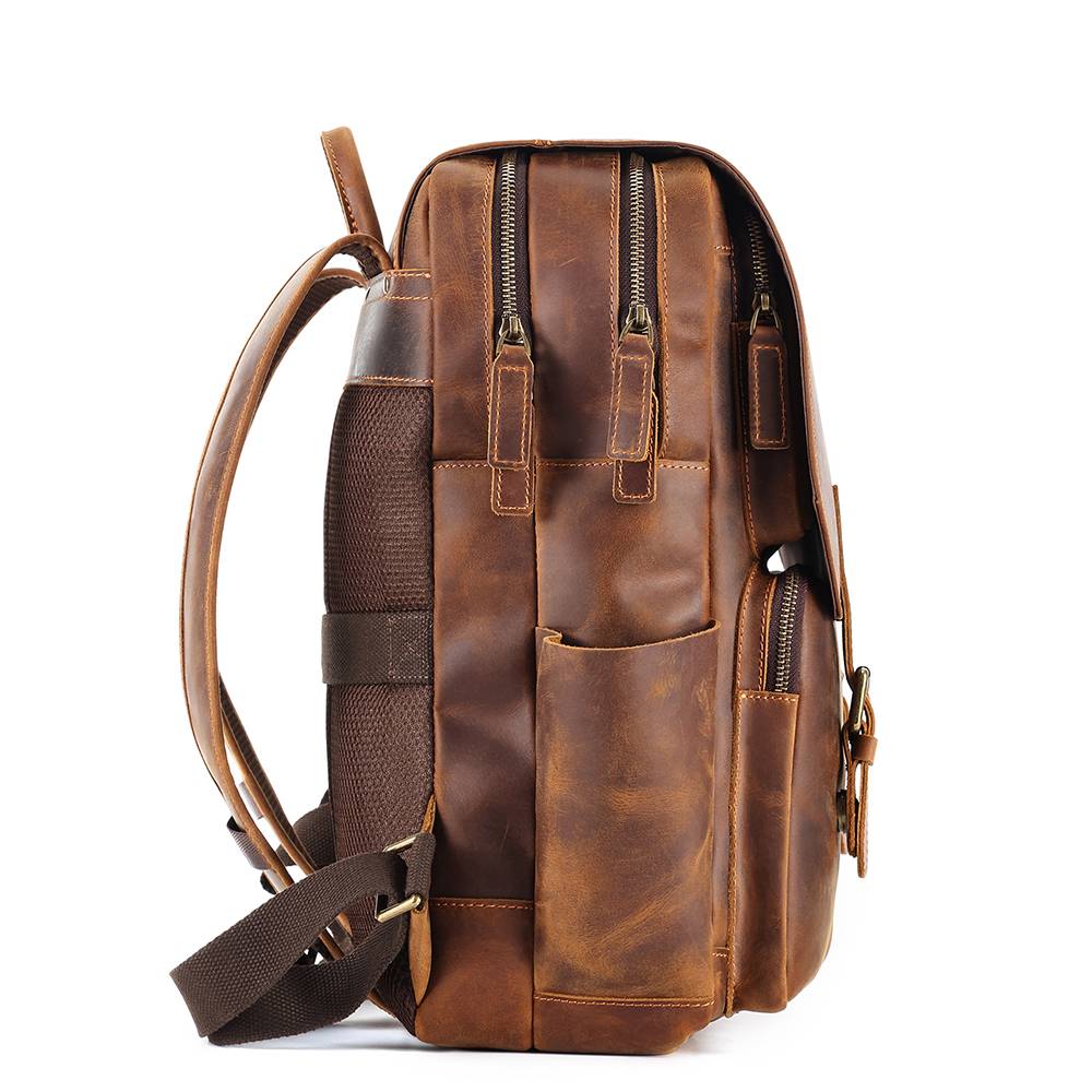 mens leather backpack 