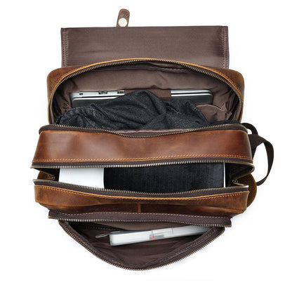 mens leather backpack 