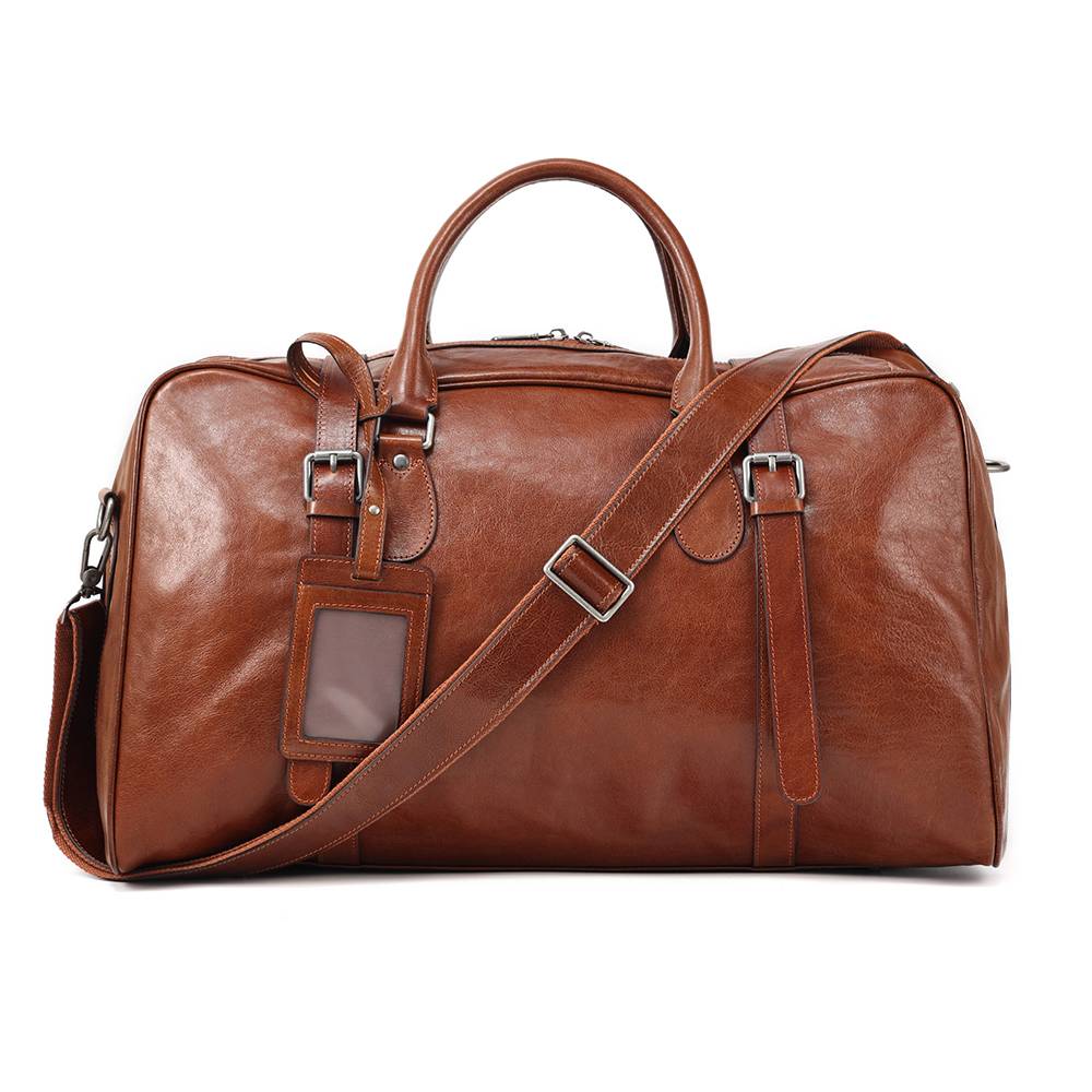 mens leather duffle bag