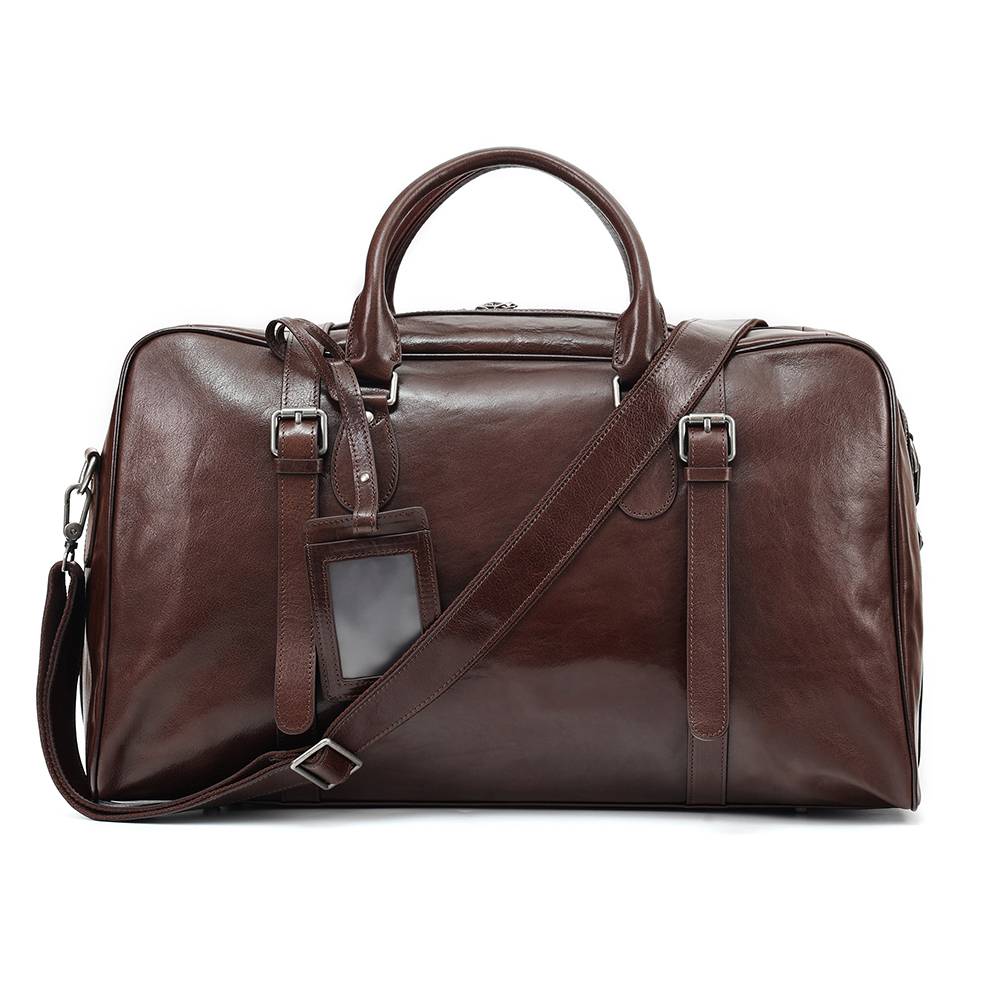 mens leather duffle bag