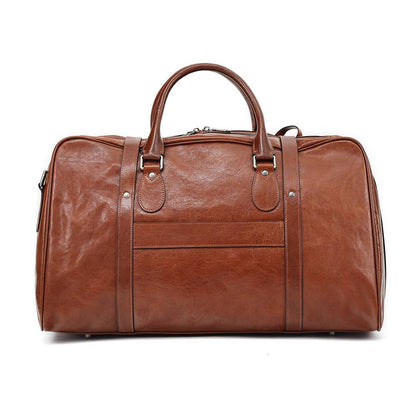 mens leather duffle bag