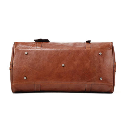 mens leather duffle bag