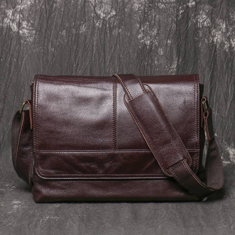 mens leather messenger bag 