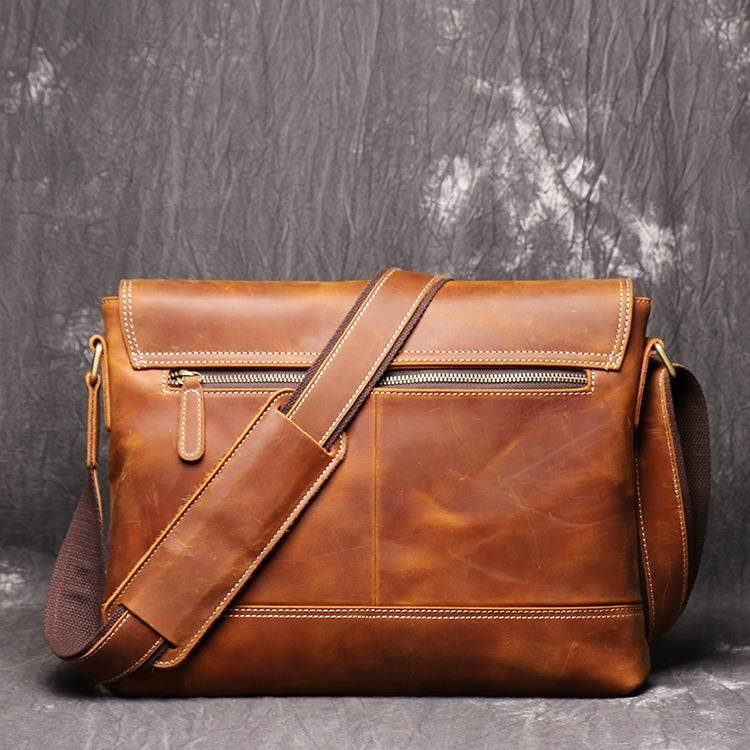 mens leather messenger bag 