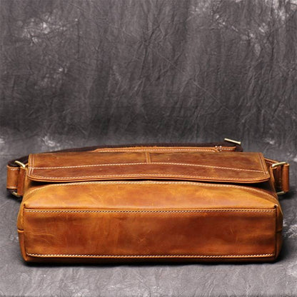 mens leather messenger bag 